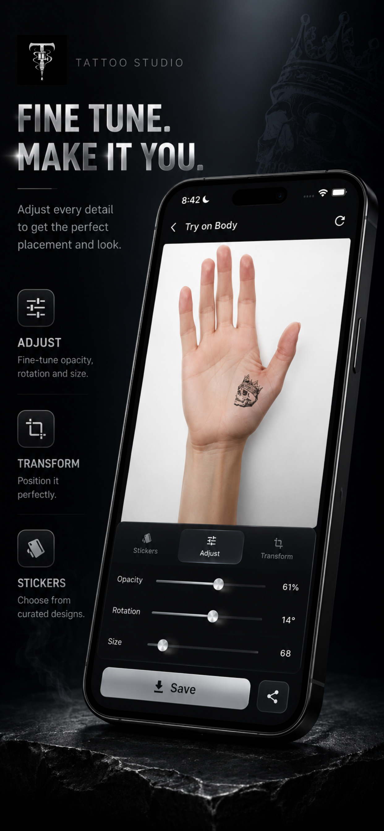 Tattoo Studio: Try on Body