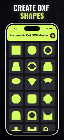 Parametric Cut DXF iPhone screenshot