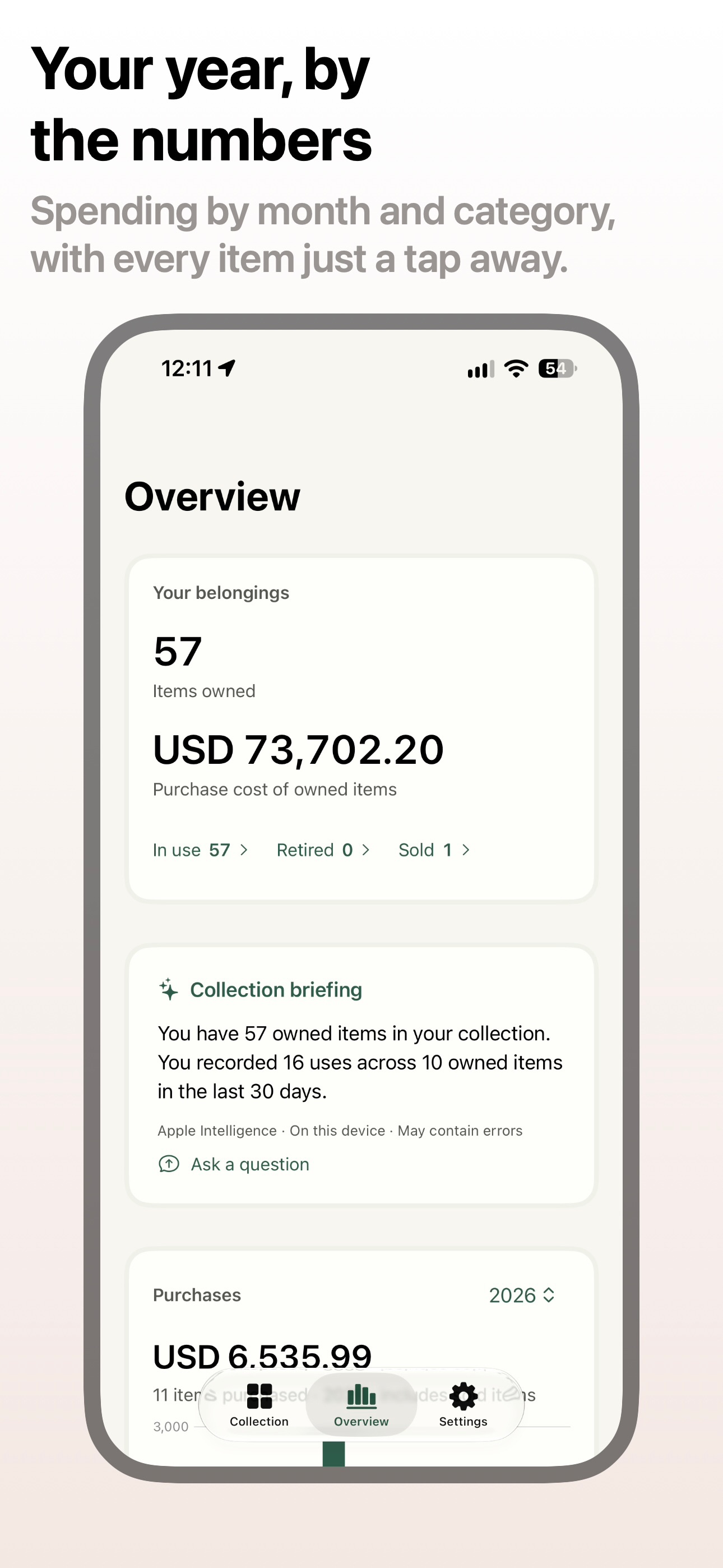 Screenshot 2 of Keeps: Asset & Cost Tracker