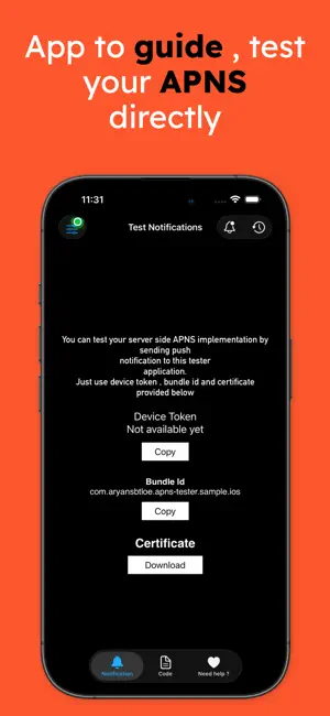 Push Notification - Client iPhone screenshot 1