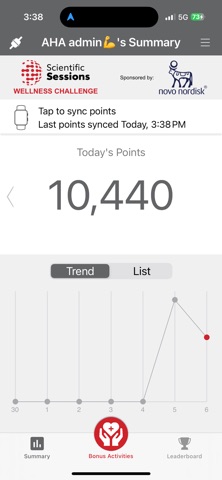 AHA Wellness Challenge Screenshot 4 of 4