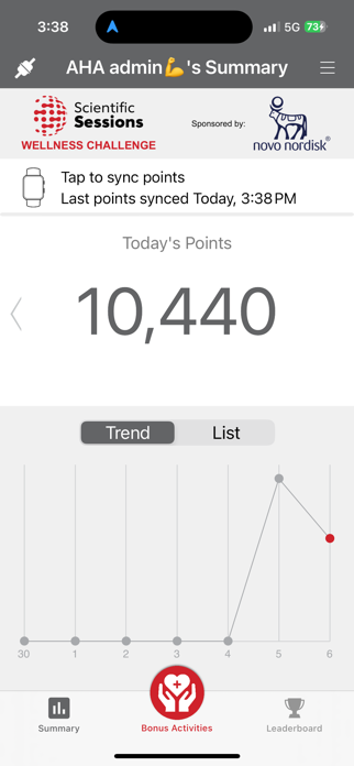AHA Wellness Challenge Screenshot 4 of 4
