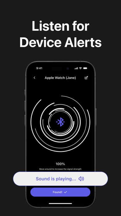 My Bluetooth Tracker App Screenshot
