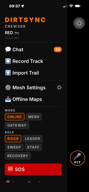 DirtSync - Ride Together screenshot 1
