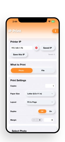 IP Print : Printer by address Screenshot 2 of 6