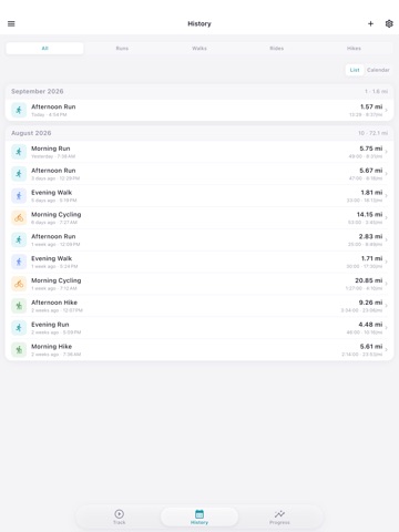 Brisk: Run, Walk, Cycle & Hike iPad screenshot