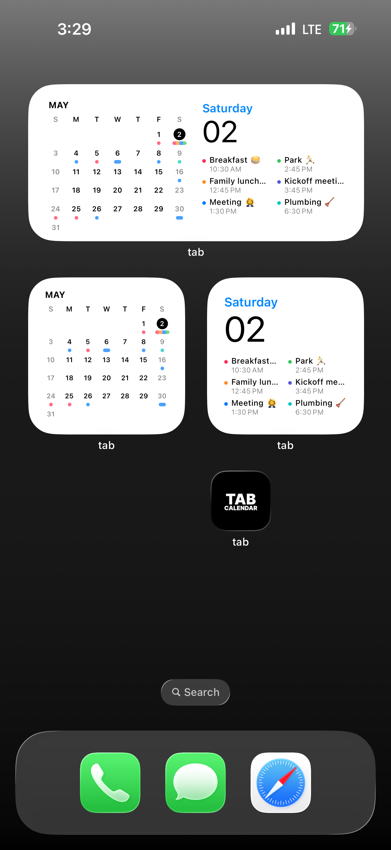 Tab Calendar -Organize in tabs screenshot 5
