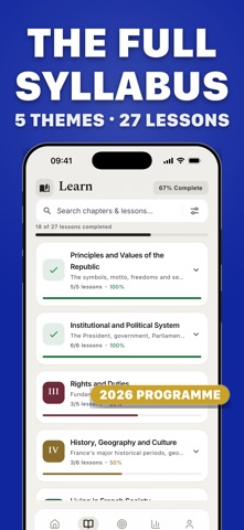 French Citizenship Exam 2026 iPhone screenshot