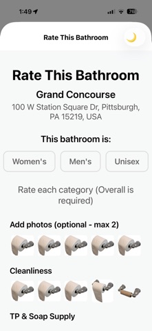 Bathroom Badge screenshot