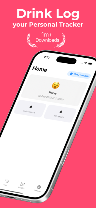 Drink Log – Personal Tracker Screenshot 2 of 4