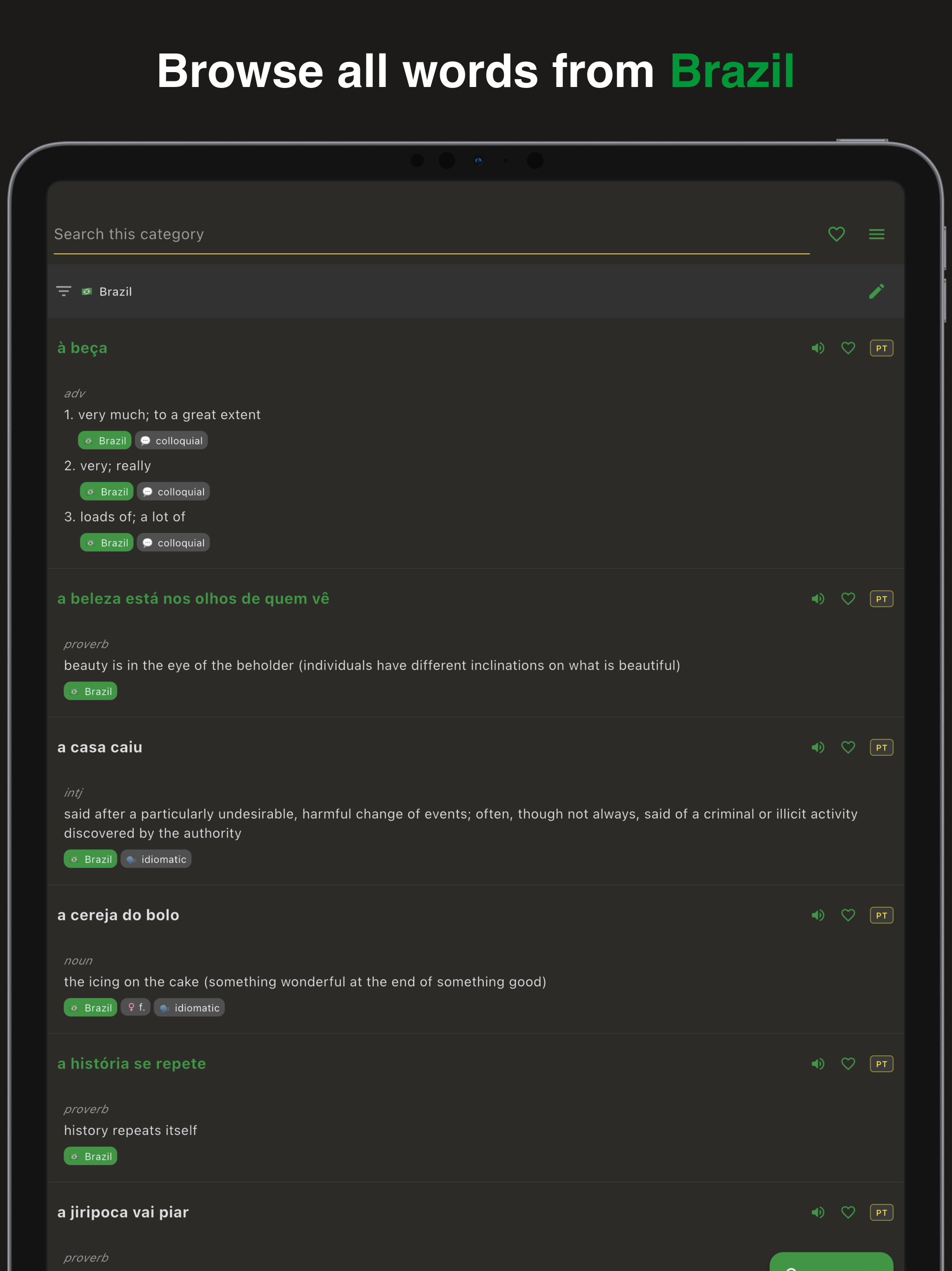 Ginga: Brazilian Dictionary screenshot 8