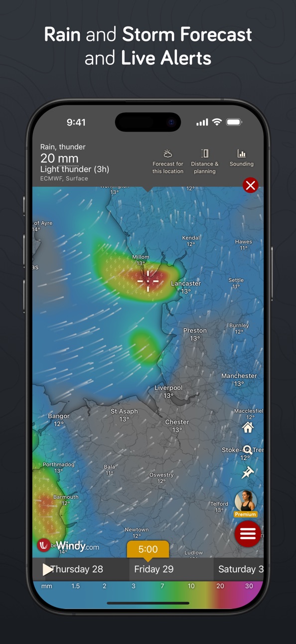 Windy.com iOS Mod IPA screenshot 5 - iOS app interface