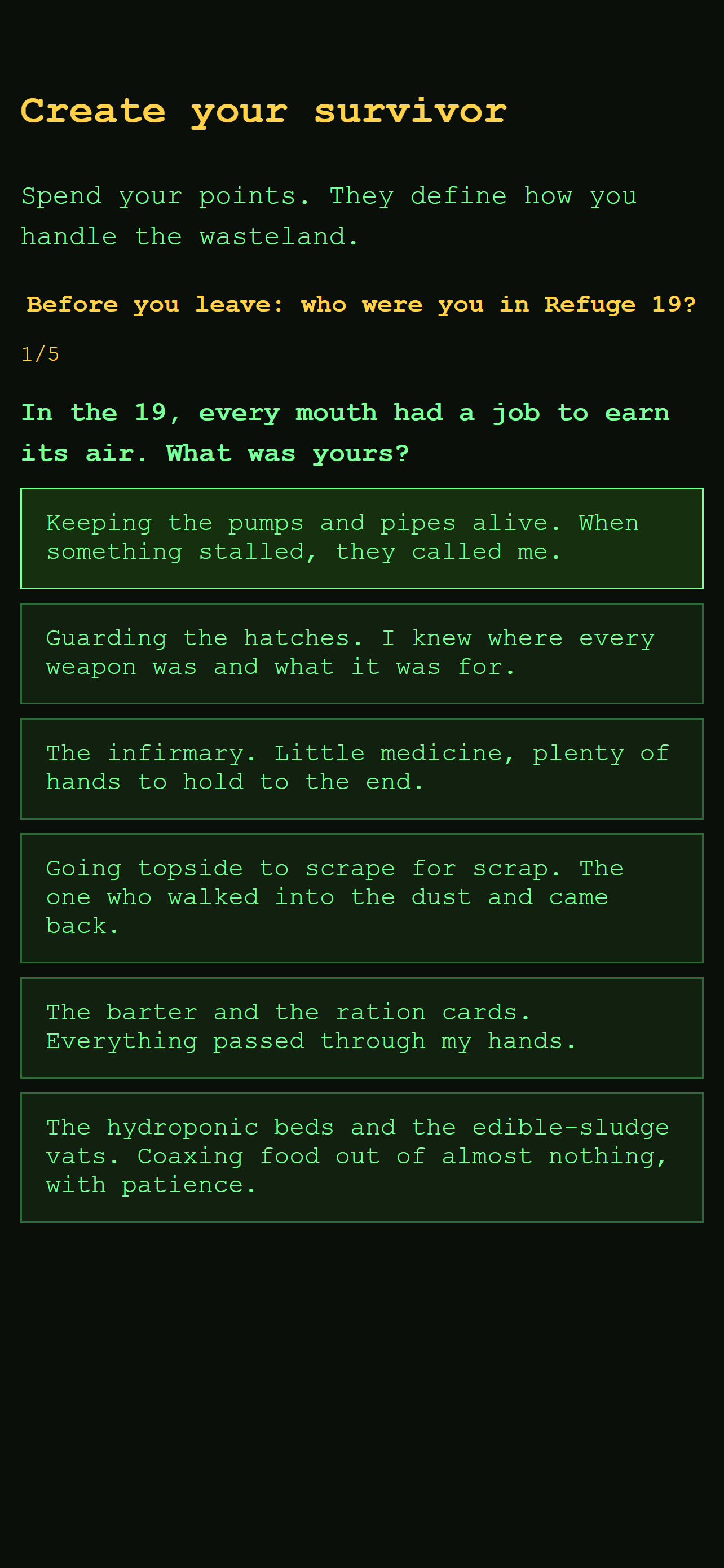 DustFall: Walk the wastes screenshot 5