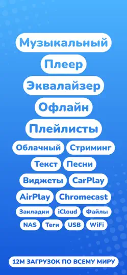 Скриншот Evermusic: оффлайн аудио плеер на iPhone 1