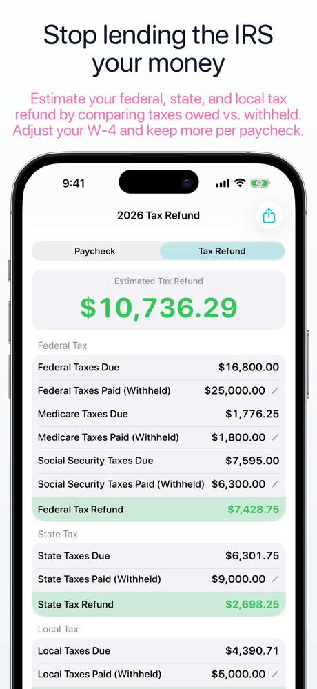 My Paycheck Calculator screenshot 4