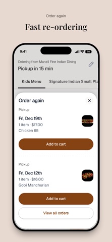 Manzil Fine Indian Dining Screenshot 4 of 6