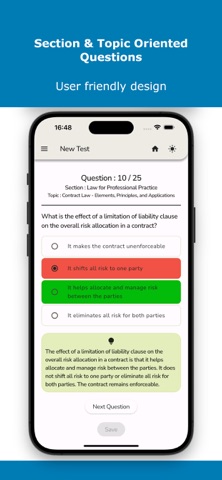 Professional Practice Test Screenshot 1 of 5