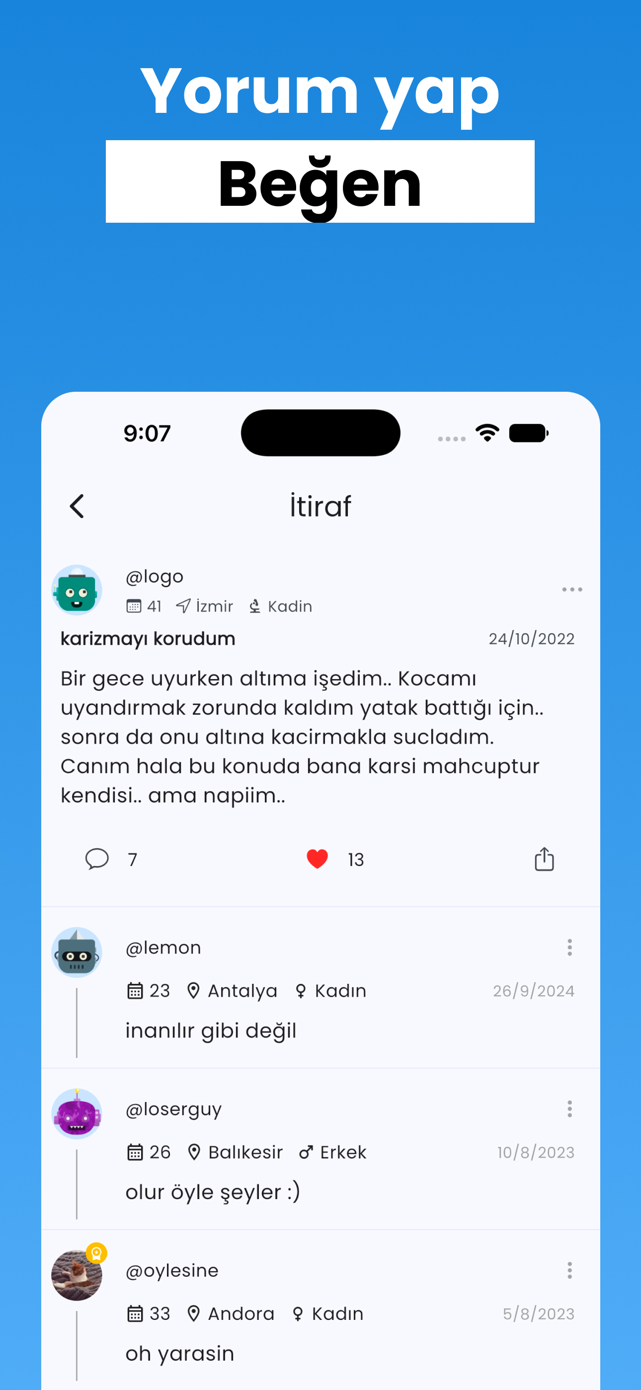 İtirafım: Anonim İtiraf screenshot 6