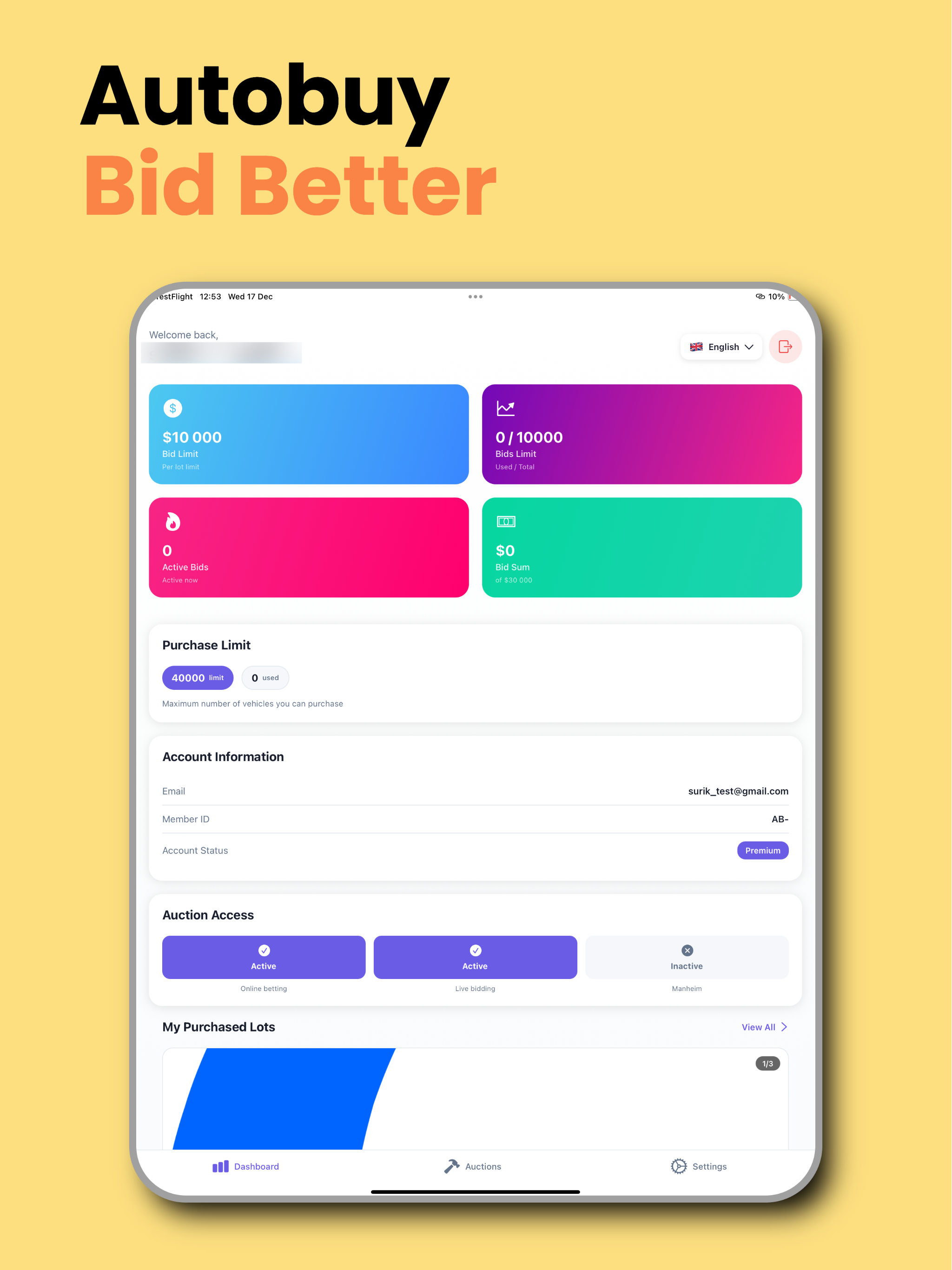 Autobuy Bidder screenshot 5