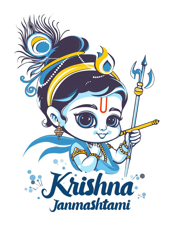 Little Lord Krishna Stickers