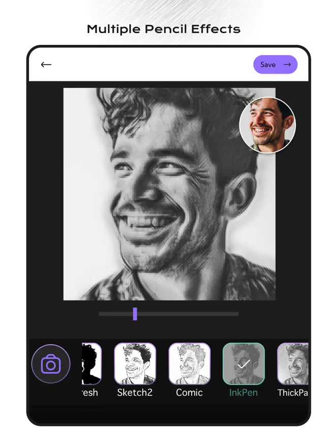 Efecto Lápiz – Editor de Fotos4+_2