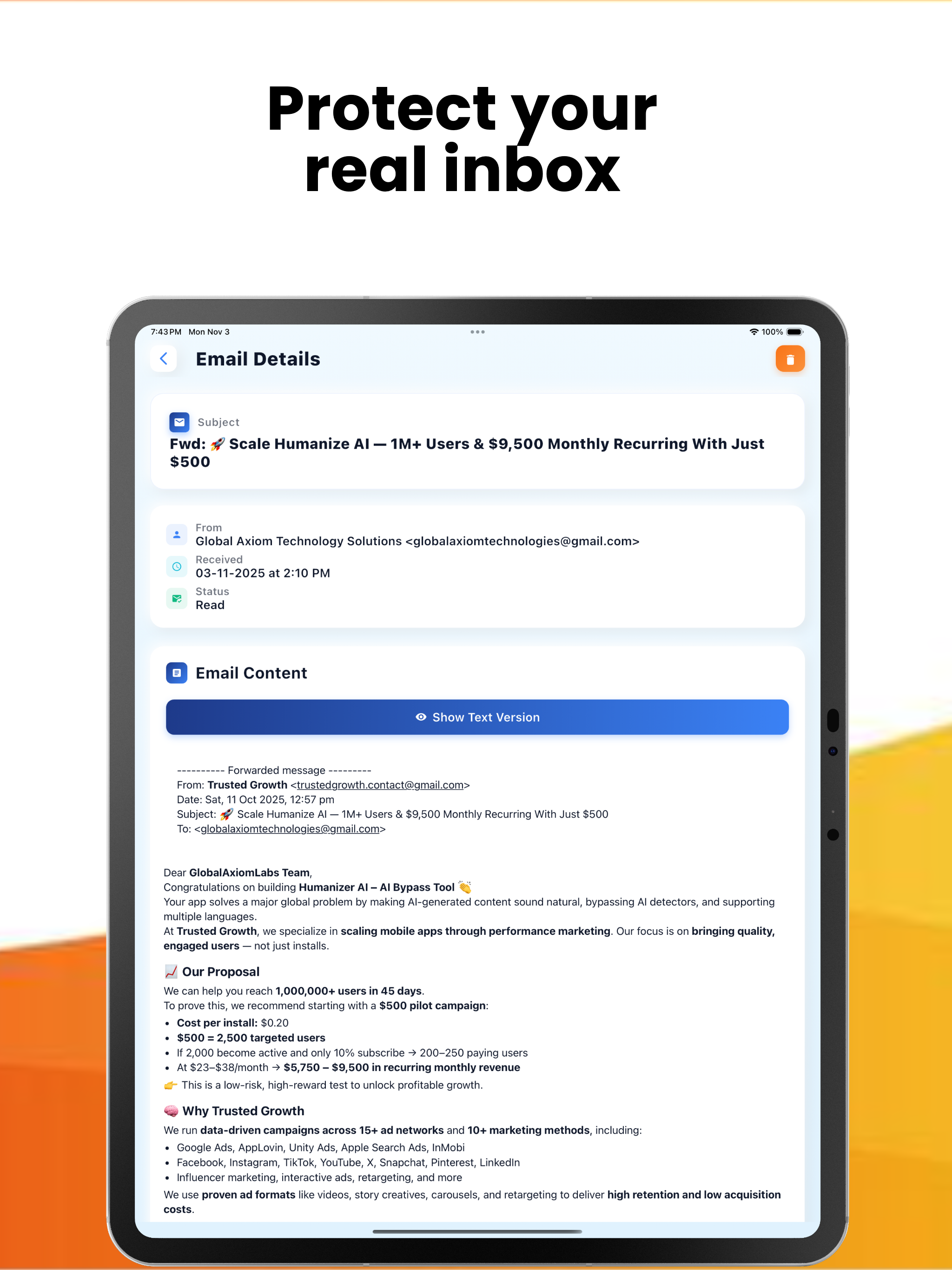 Temp Mail : Temporary Mail screenshot 9