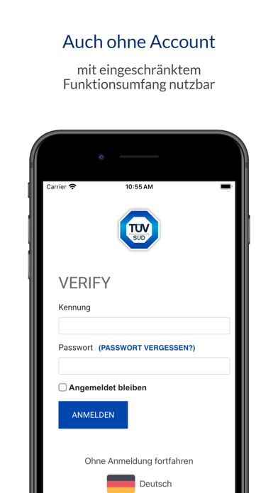 TÜV SÜD Verify Screenshot