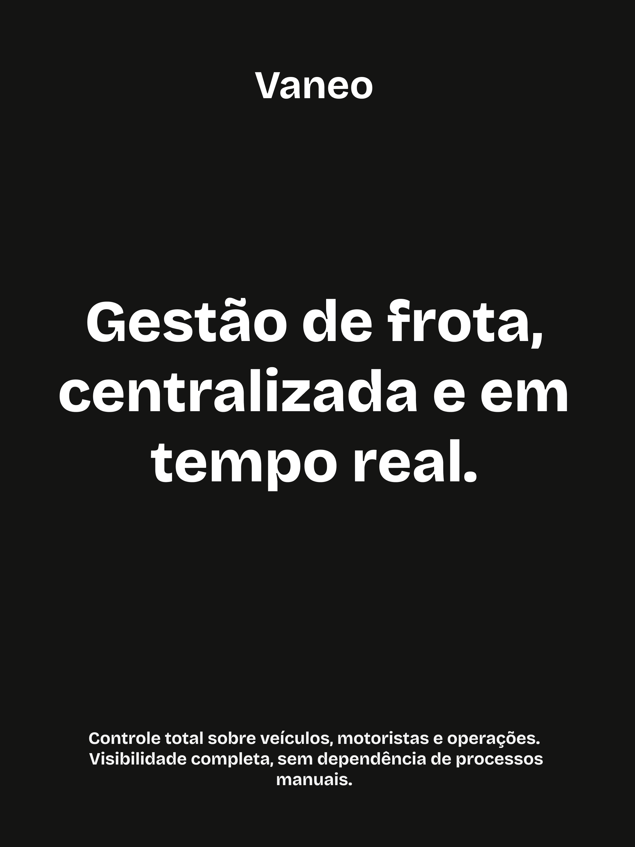 Vaneo: Controle de Frota