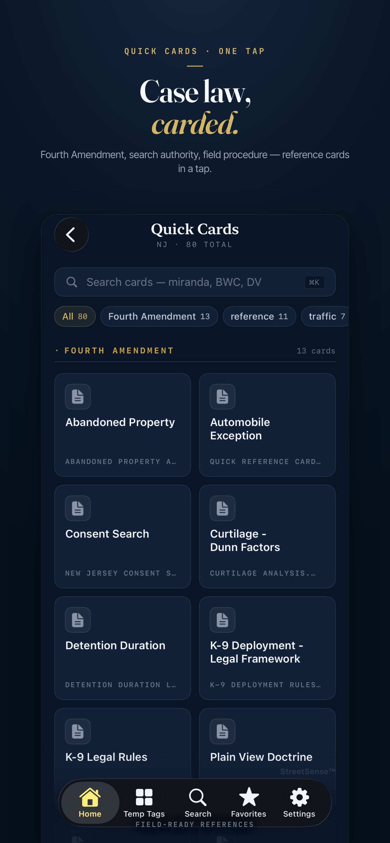 StreetSense — Police Law App