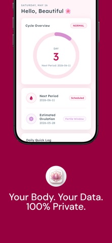 CyclePrivate: Period Tracker Screenshot 1 of 10