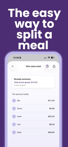SplitTheMeal screenshot