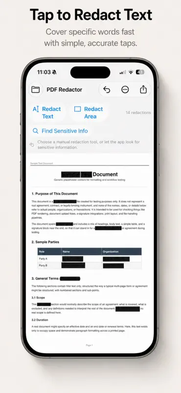 PDF Redactor screenshot 1 of 5