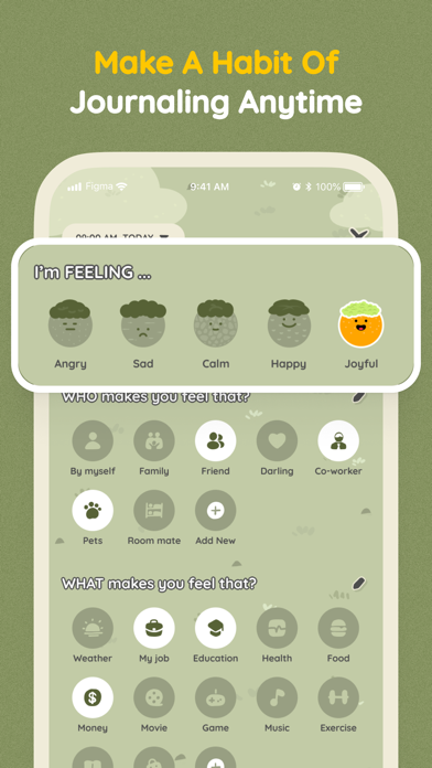 Pals: Daily log mood journal Screenshot
