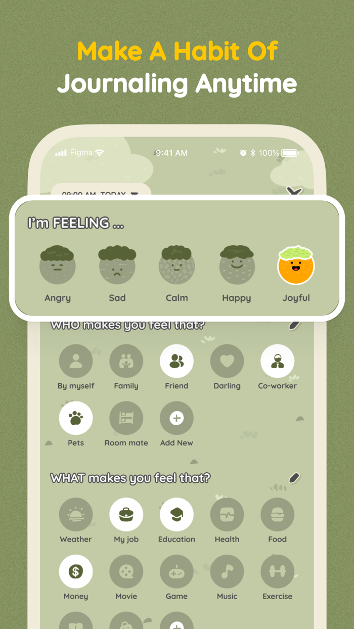 Pals Daily log mood journal