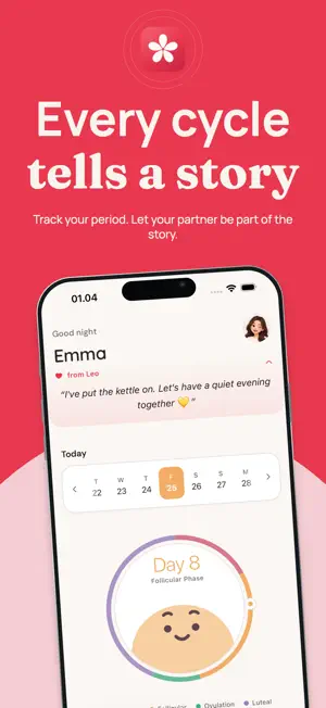 Flory - Period & Cycle Tracker screenshot 1