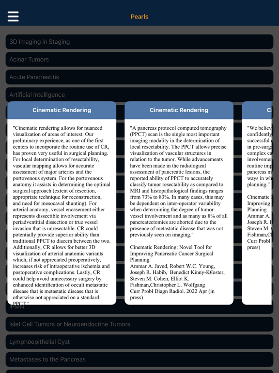 CTisus Pancreas Compendium iPad screenshot 9 - Medical app