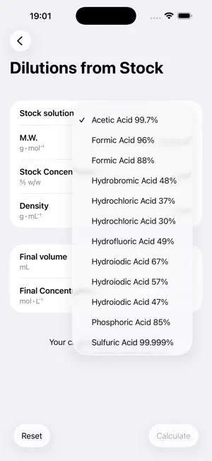 Concentrations screenshot 4