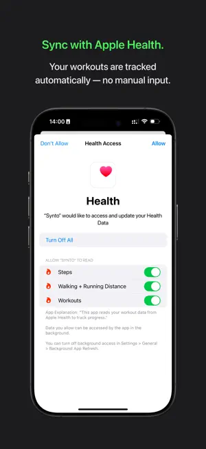 Synto: Fitness Widget Tracker screenshot 3