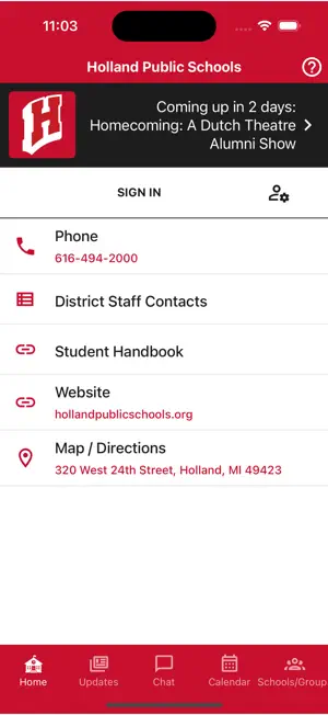 Holland Public Schools screenshot 2