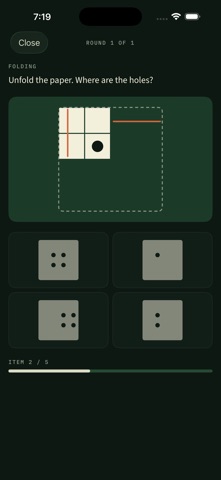 Mental Rotation Spatial Test iPhone screenshot