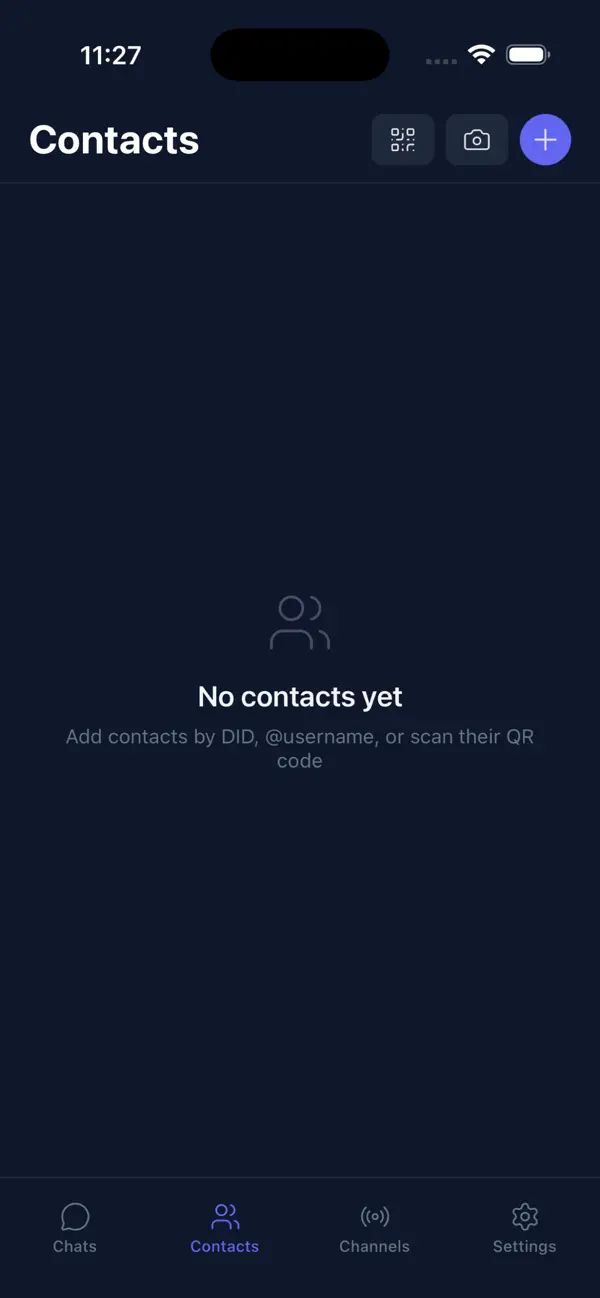 Screenshot #1 pour Veil - Encrypted Messenger