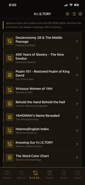 HIS WORD Scriptures Bible App screenshot 1