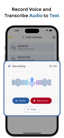 AI Transcript: Audio to Text screenshot