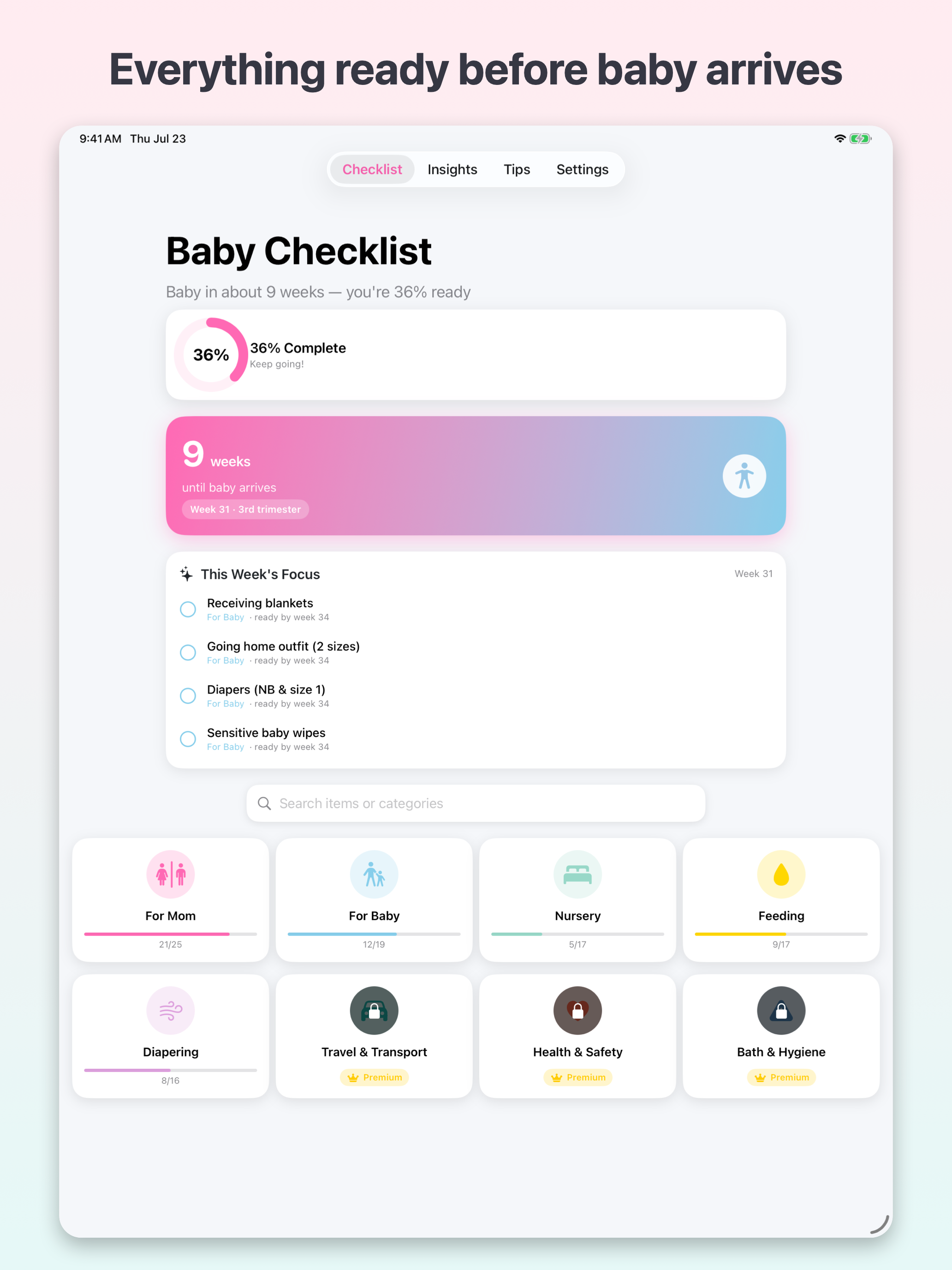 Baby Checklist & Hospital Bag screenshot 6
