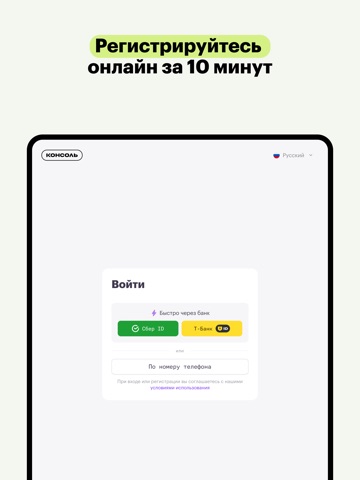 Консоль iPad screenshot 1