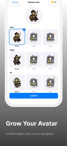Ascendio - RPG Habit Tracker iPhone screenshot