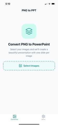 PNG to PPT Converter のスクリーンショット