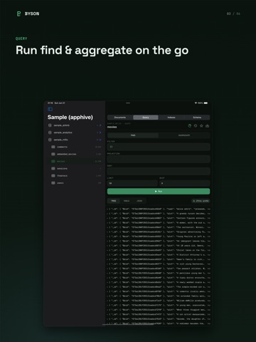 Byson: MongoDB Client iPad screenshot 4