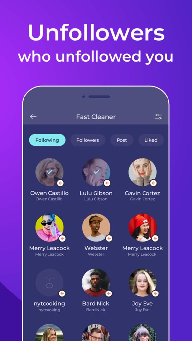 Unfollowers Reports+ Tracker Screenshot