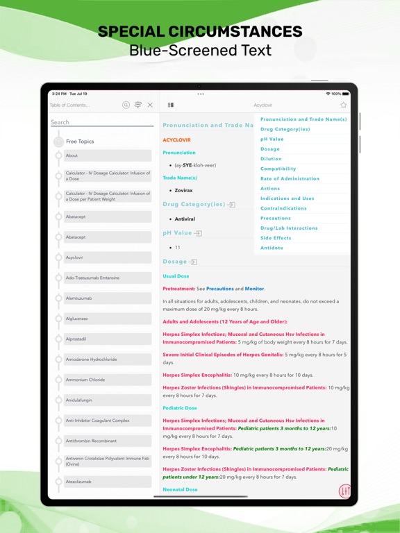 Screenshot #5 for IV Medications Elsevier